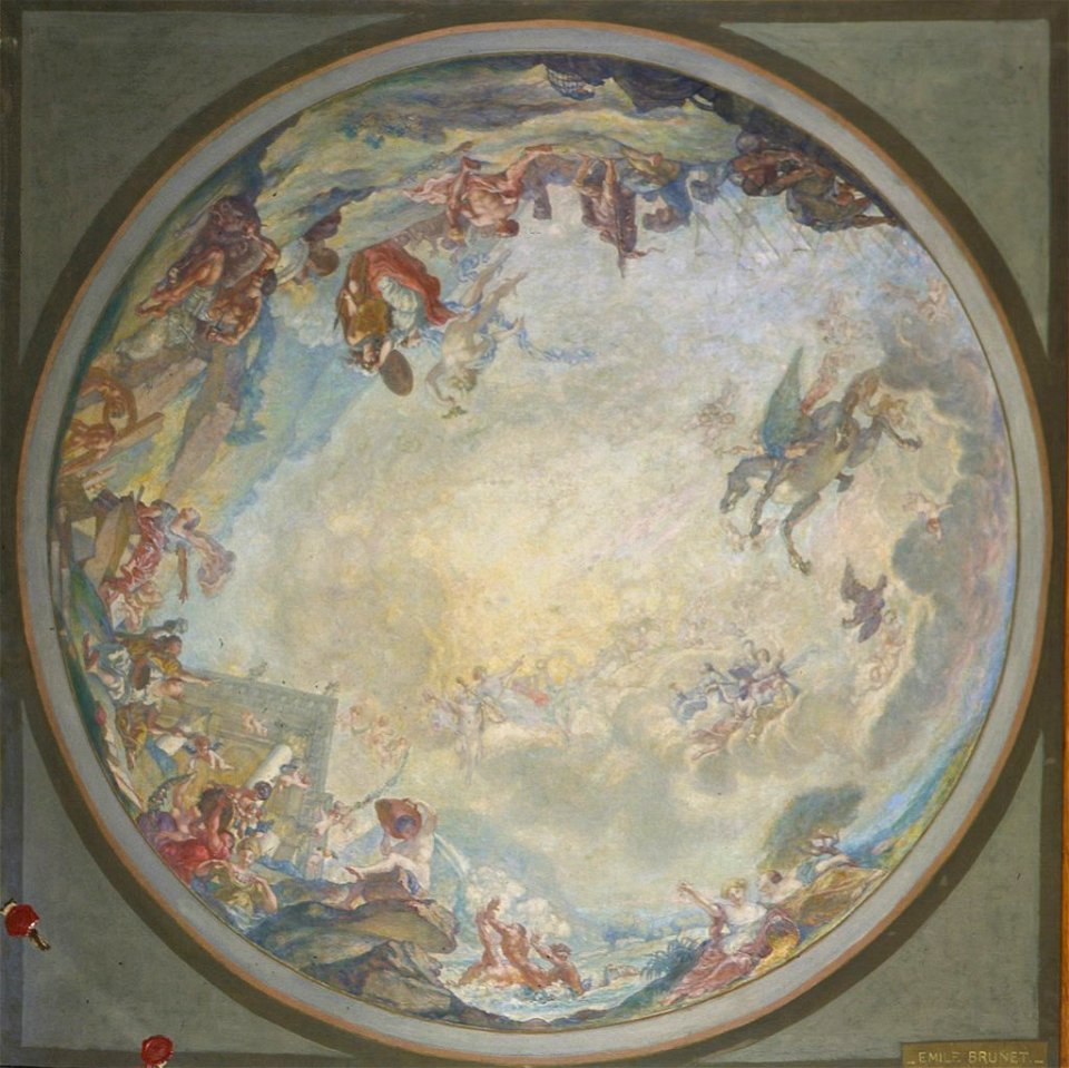 Emile Brunet - Projet de plafond pout la Grande Théâtre