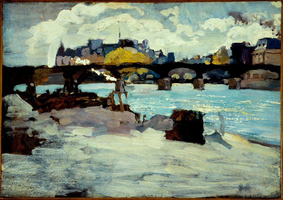 Emile Antoine Guillier - Le Pont des Arts et la pointe de l'île de la Cité - P144 - Musée Carnavalet