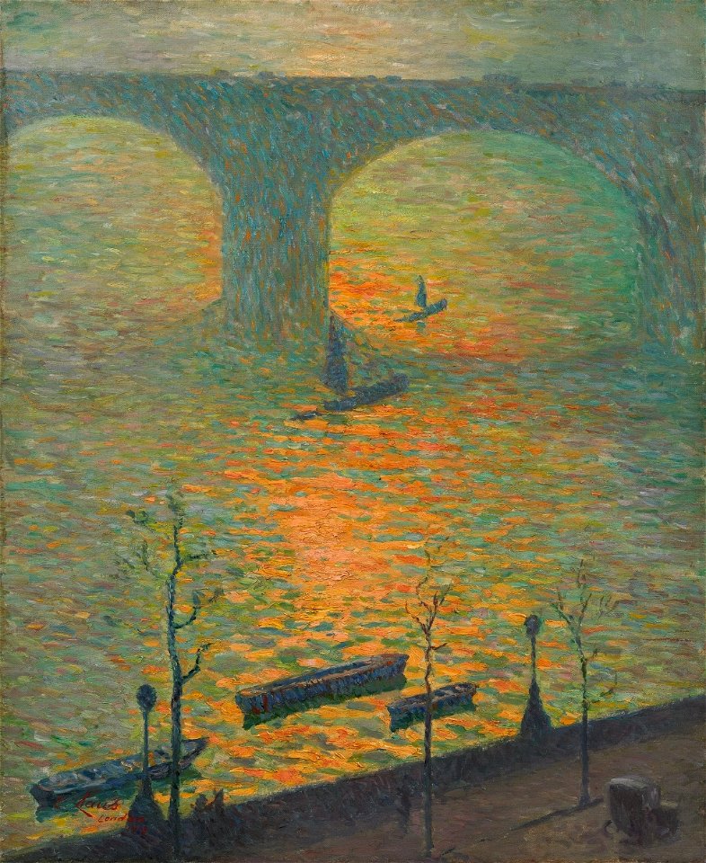 Emile Claus London Waterloo Bridge 1918