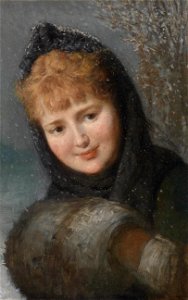 Emile Eisman-Semenowsky (circle) Mädchenportrait
