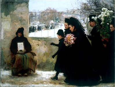 Emile Friant La Toussaint 1888