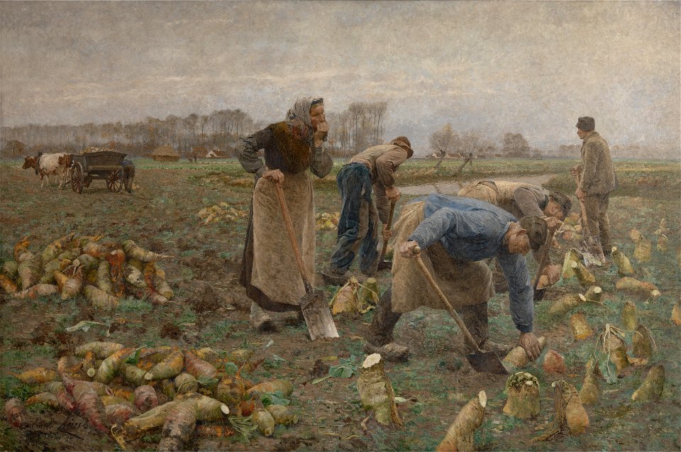 Emile Claus - De bietenoogst - Museum van Deinze en Leiestreek
