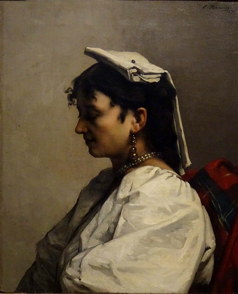 Emmanuel Benner Jeune femme en costume de Capri