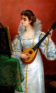 Emile Gambogi Mandolinenspielerin