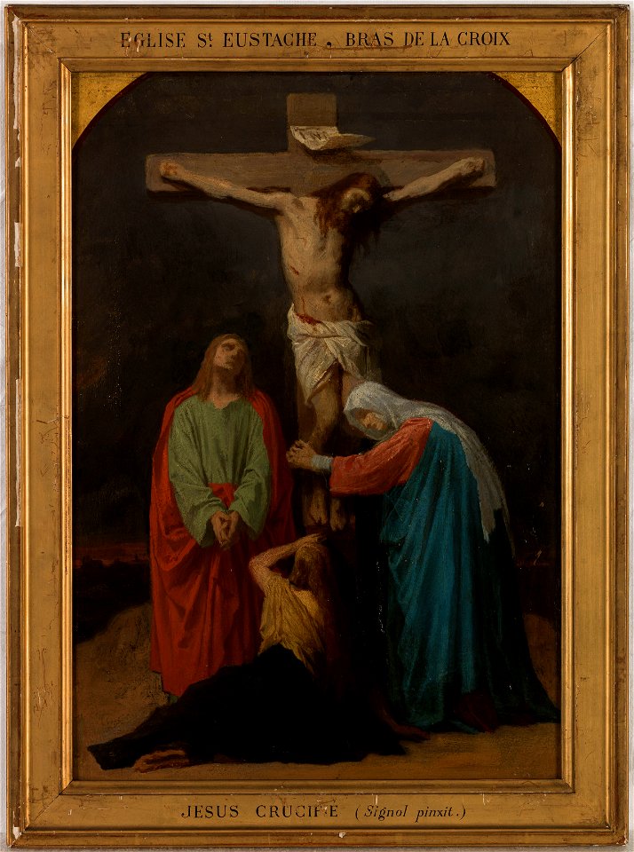 Emile Signol - Esquisse pour l'église Saint-Eustache , Le Christ sur la Croix, Jésus crucifié - PPP4790 - Musée des Beaux-Arts de la ville de Paris