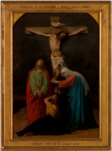 Emile Signol - Esquisse pour l'église Saint-Eustache , Le Christ sur la Croix, Jésus crucifié - PPP4790 - Musée des Beaux-Arts de la ville de Paris