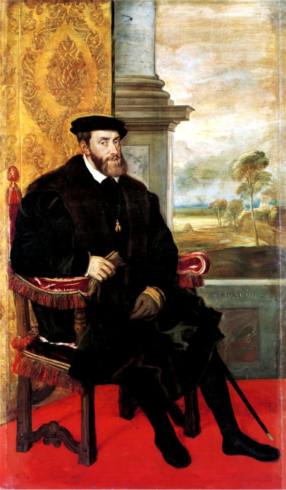 Emperor Charles V seated (Titian)