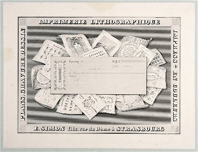 Emile Simon, carte publicitaire
