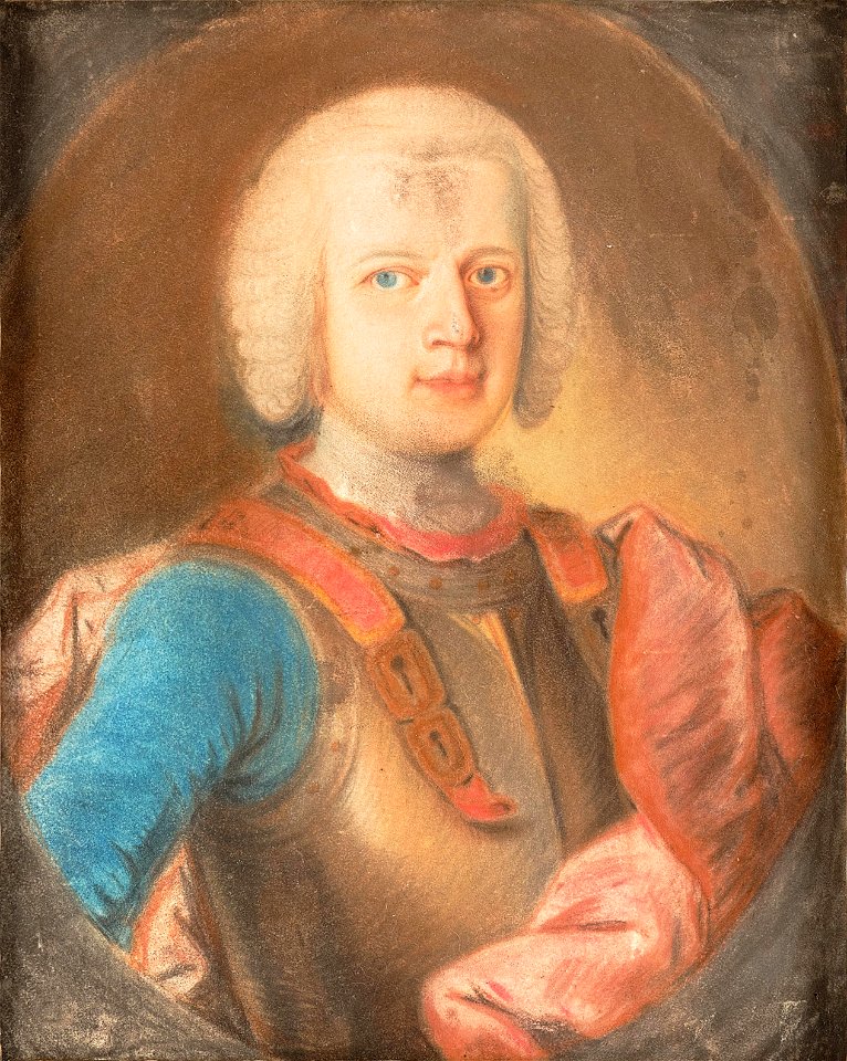 Emperor Francis I Stephen in armour, pastel