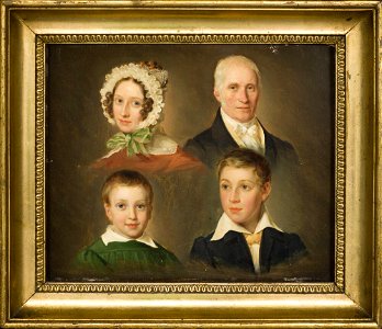 Emilius Ditlev Bærentzen - The Artist’s Father, Wife, Son and Foster Son - NM 7307 - Nationalmuseum