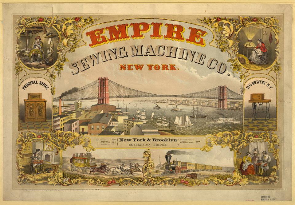 Empire Sewing Machine Co., New York - Henry Seibert & Bros., general lithographers and power press printers, N.Y. LCCN99402421