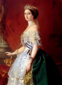 Empress Eugénie in Court Dress (after Winterhalter, Compiègne IMP25, detail)