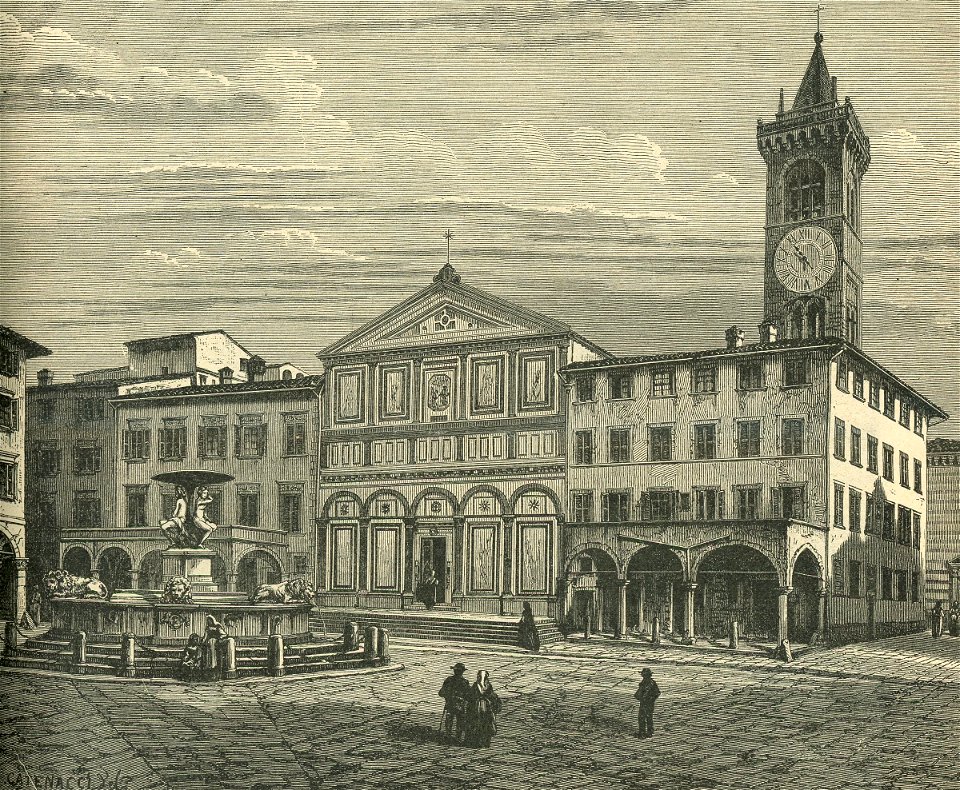 Empoli la piazza e la Collegiata