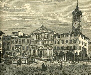 Empoli la piazza e la Collegiata