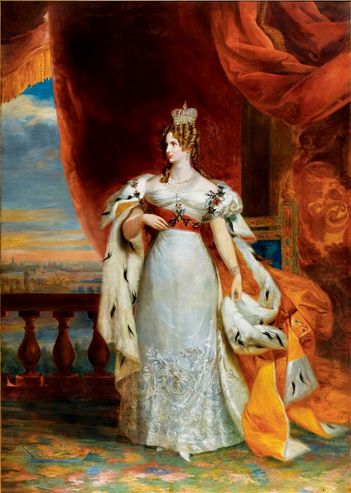 Empress Alexandra Feodorovna at the coronation of her husband, 1826