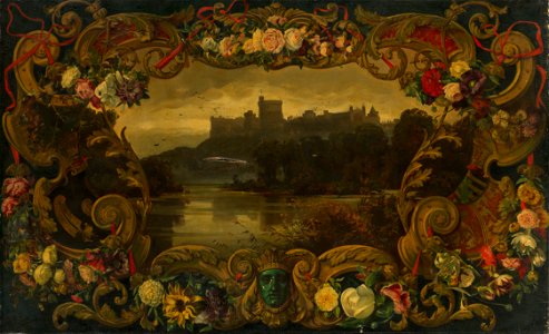 Empress Friedrich, consort of Friedrich III, Emperor of Germany ^ King of Prussia (1840-1901) - A View of Windsor Castle - RCIN 402591 - Royal Collection