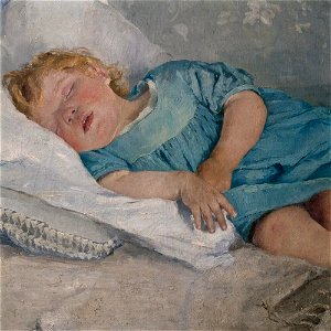 Emma Löwstädt-Chadwick - A Sleeping Child - NM 3236 - Nationalmuseum
