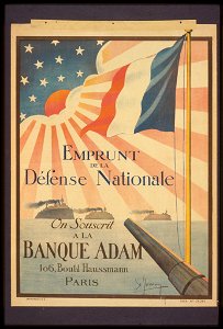 Emprunt de la Défense Nationale. On souscrit à la Banque Adam LCCN99613544