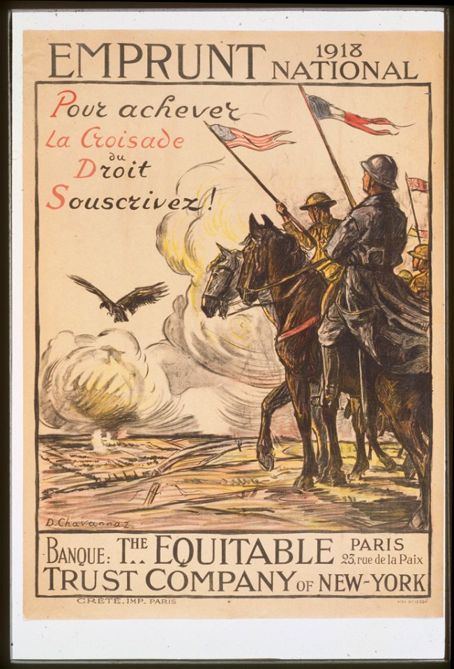 Emprunt National 1918. Pour achever la croisade du droit souscrivez! LCCN99613676