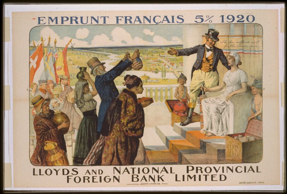 Emprunt Français 5 percent 1920 - Lloyds and National Provincial Foreign Bank Limited LCCN99613588