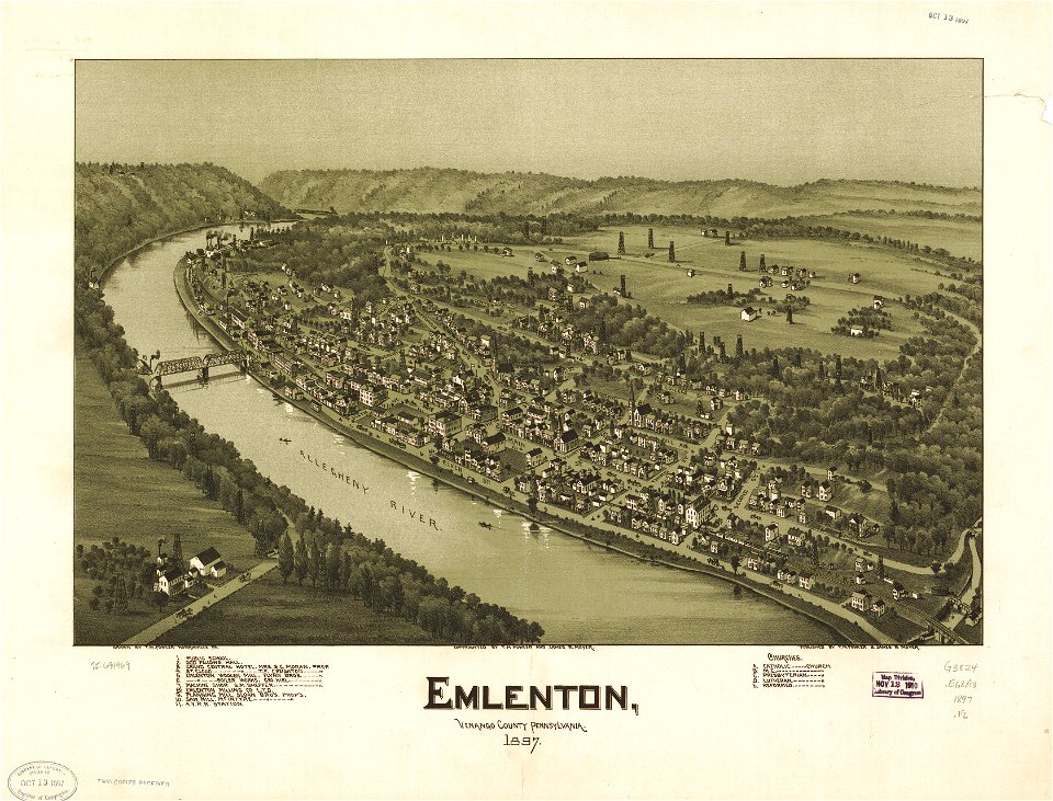 Emlenton, Venango County, Pennsylvania 1897. LOC 75694969