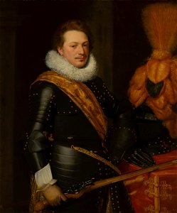 En atelier Jan Anthonisz van Ravesteyn - Portrait of an Officer, presumably Walraven IV van Brederode (1596-97-1620) - 438 - Mauritshuis