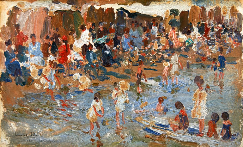 En la playa - Cecilio Plá