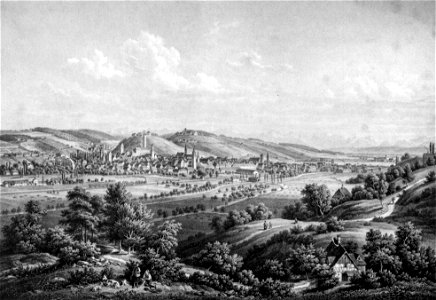 Emminger Ravensburg von Nordwesten nach 1850