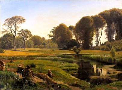 En sommerdag. Motiv fra Horneland ved Fåborg