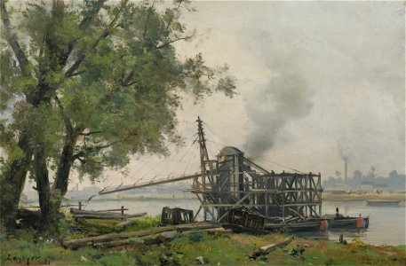 Emmanuel Lansyer - La Seine à Rouen
