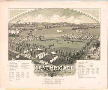 Encampment of first brigade Maine volunteer militia LCCN2003677970
