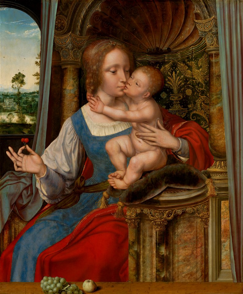 En-of atelier Quinten Massys - Madonna and Child - 842 - Rijksmuseum