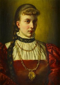 Empress Friedrich, consort of Friedrich III, Emperor of Germany ^ King of Prussia (1840-1901) - Princess Charlotte of Prussia (1860-1919) - RCIN 400777 - Royal Collection