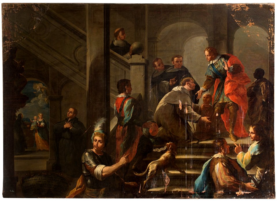 Encuentro de Agustín Adorno con San Luis Beltrán en Valencia, de Pedro Rodríguez de Miranda (Museo del Prado)