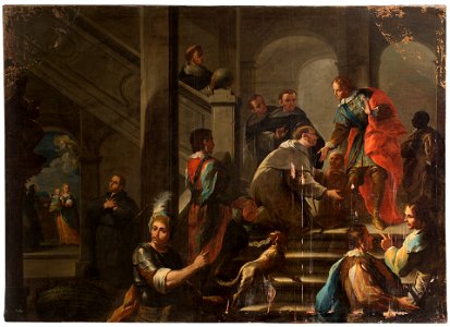Encuentro de Agustín Adorno con San Luis Beltrán en Valencia, de Pedro Rodríguez de Miranda (Museo del Prado)