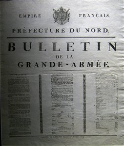 Empire Francais. Prefecture du Nord. Bulletin de la Grande-Armeee