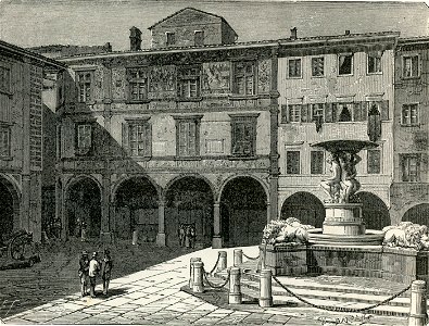 Empoli palazzo Martelli e la fontana