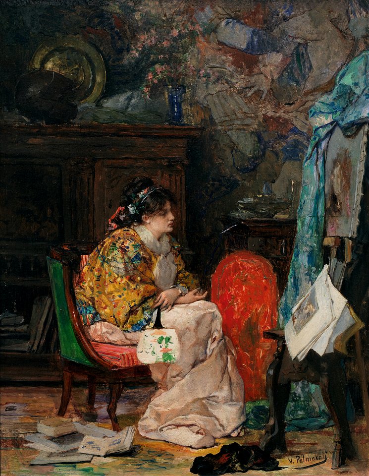 En el estudio, por Vicente Palmaroli
