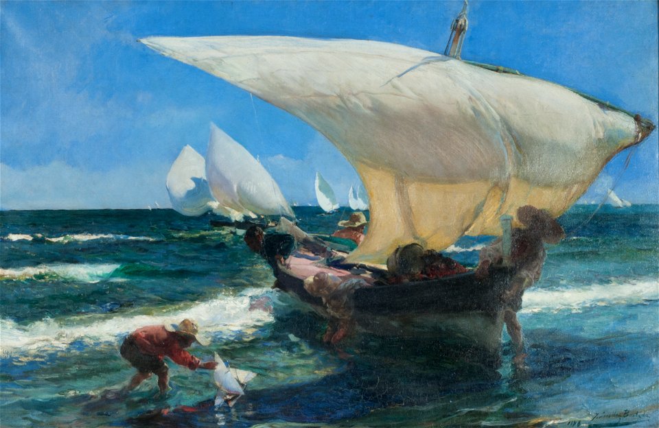 En la costa de Valencia - Joaquín Sorolla y Bastida