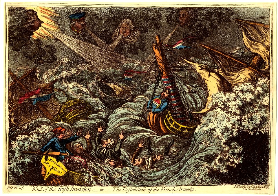 End of the Irish invasion; -or- the destruction of the French armada (BM 1851,0901.838)