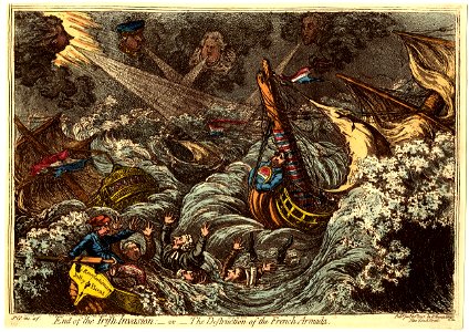 End of the Irish invasion; -or- the destruction of the French armada (BM 1851,0901.838)