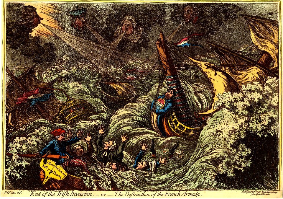 End of the Irish invasion-or-the destruction of the French armada. (BM 1868,0808.6585)