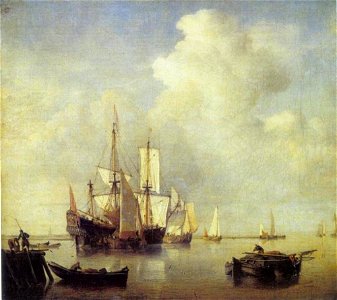 En atelier van Willem van de Velde (II) - Boten en schepen op zee - 1139 - Städel Museum