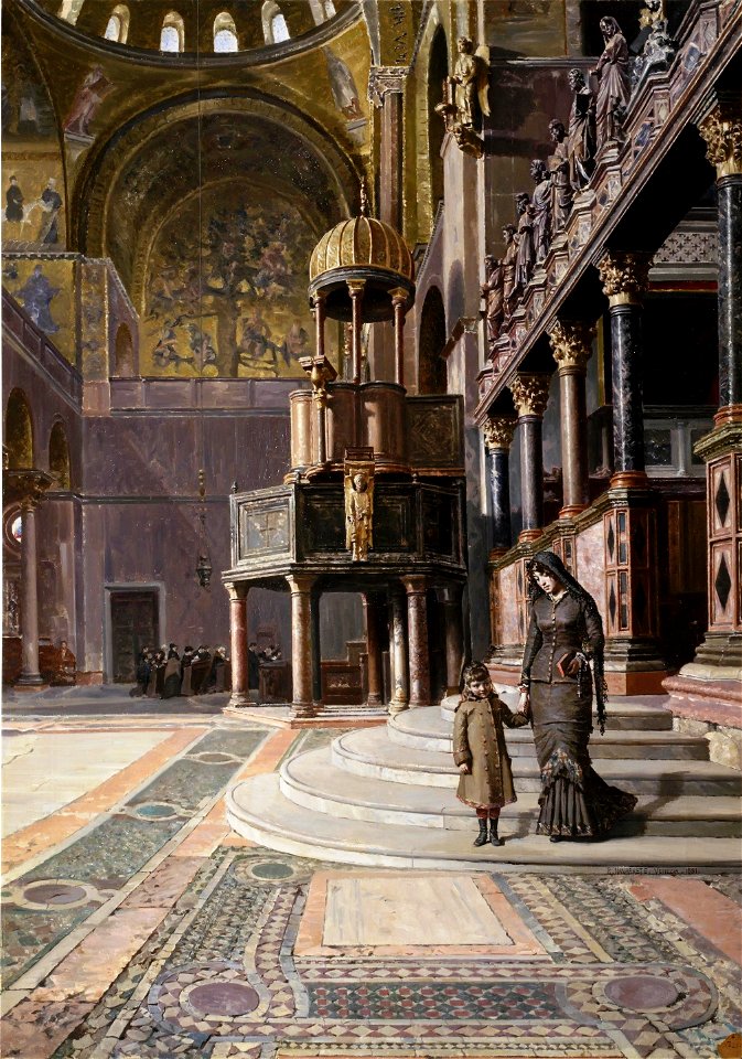En la basílica de San Marcos de Venecia (Museo del Prado)