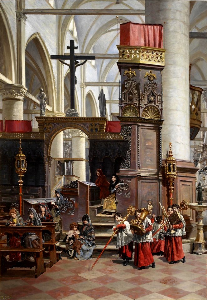 En la iglesia dei Frari de Venecia (Museo del Prado)