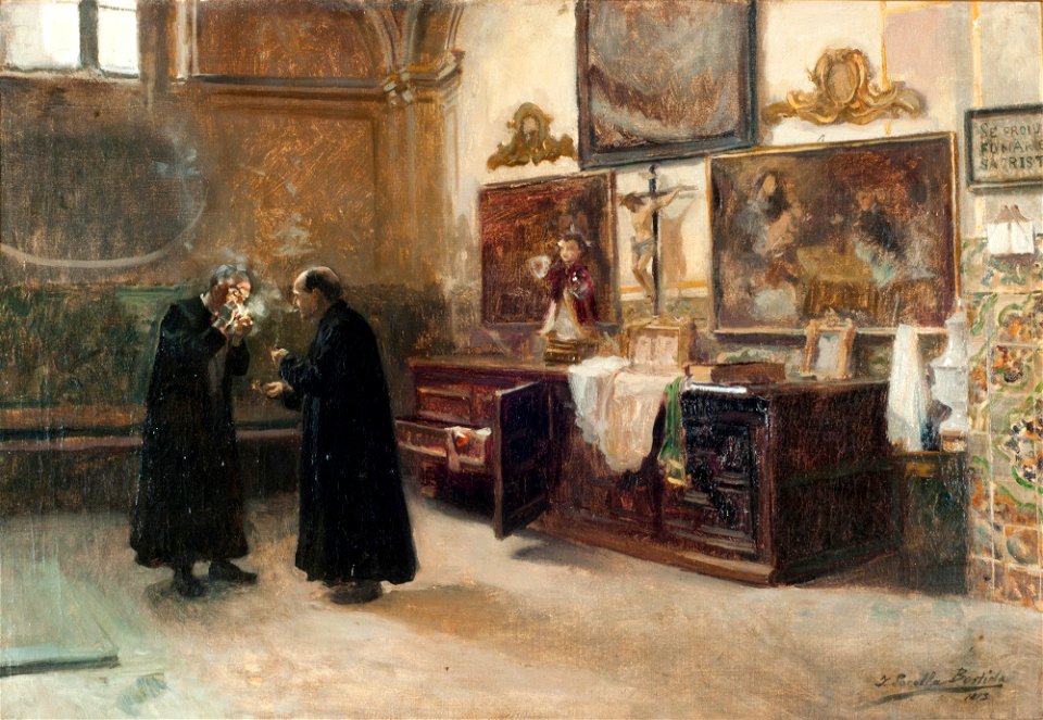 En la sacristía - Joaquín Sorolla