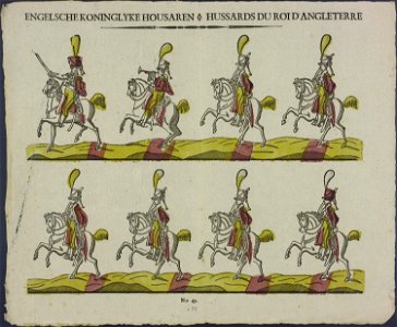 Engelsche koninglyke housaren-Catchpenny print-Borms 0137