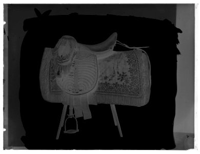 Engelsk sadel - Livrustkammaren - 34262-negative