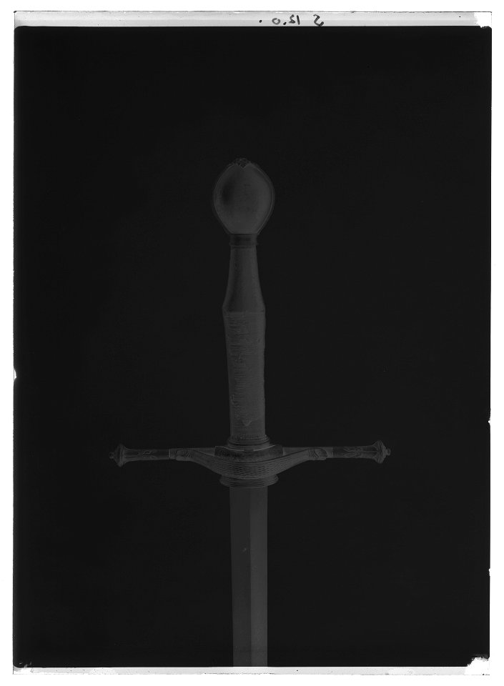 En-och en halvhandssvärd, Sydtyskland ca 1550 - Livrustkammaren - 26618-negative