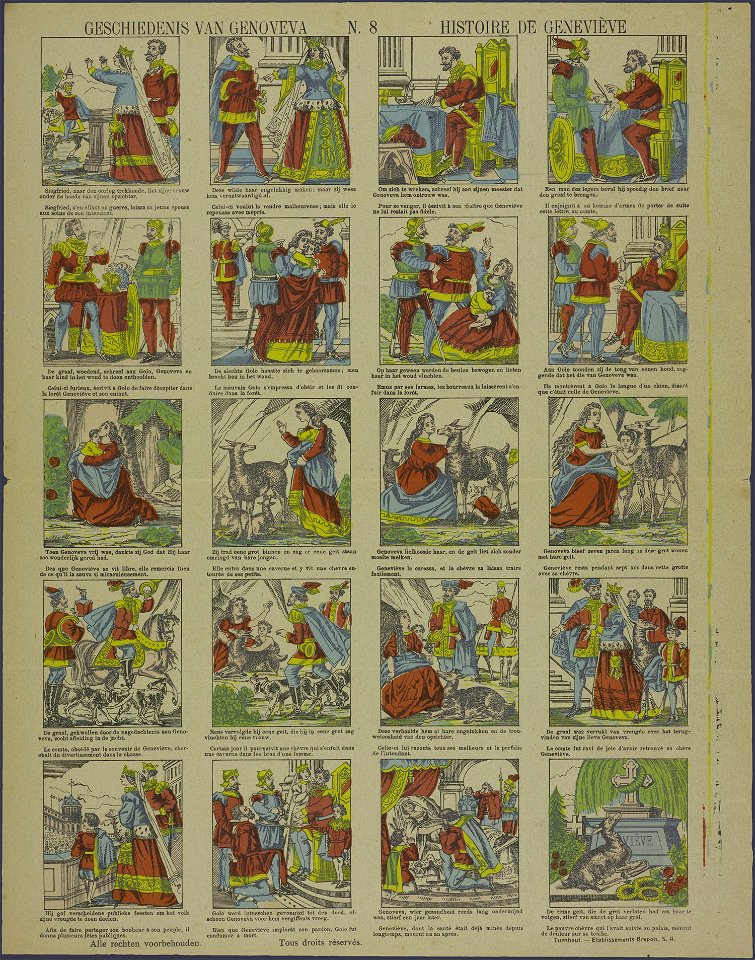 Geschiedenis van Genoveva-Catchpenny print-PRENT 0097